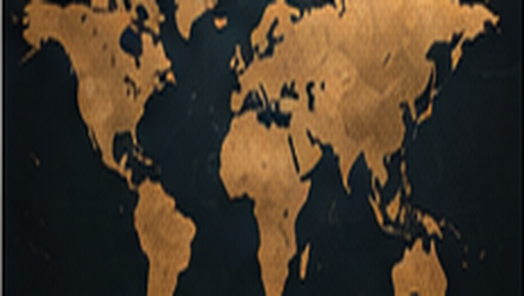 World map for global trade